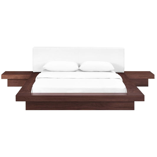 Modway Freja 3 Piece Queen Vinyl Bedroom Set | Bedroom Sets | Modishstore-5