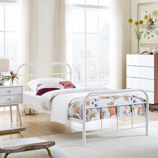 Modway Maisie Twin Stainless Steel Bed Frame | Beds | Modishstore