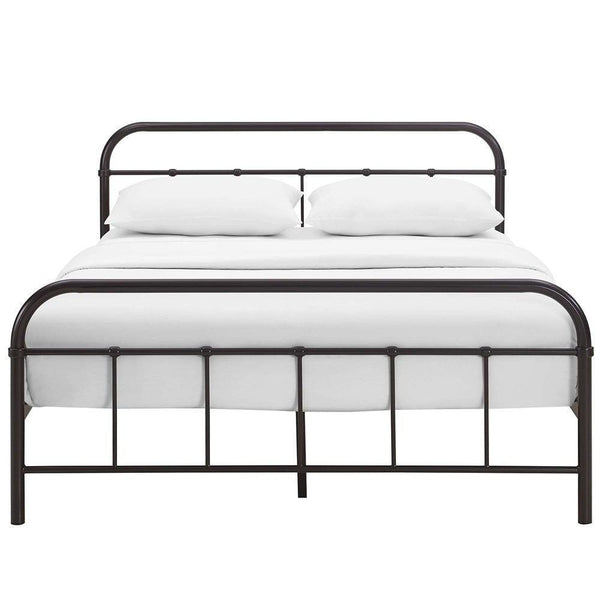 Modway Maisie Full Stainless Steel Bed Frame | Beds | Modishstore-9