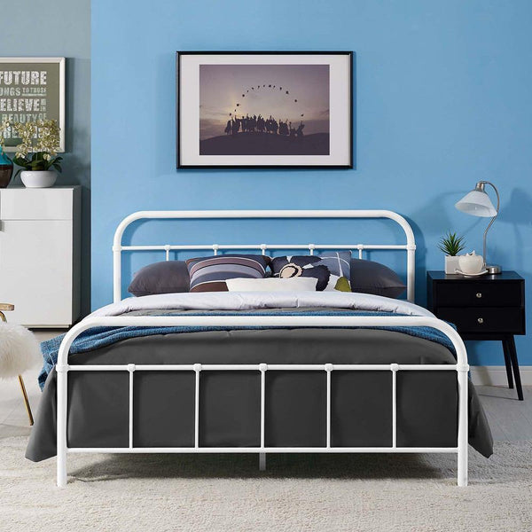 Modway Maisie Full Stainless Steel Bed Frame | Beds | Modishstore-12
