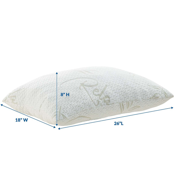 Modway Relax Queen Size Pillow - White | Pillows | Modishstore-5
