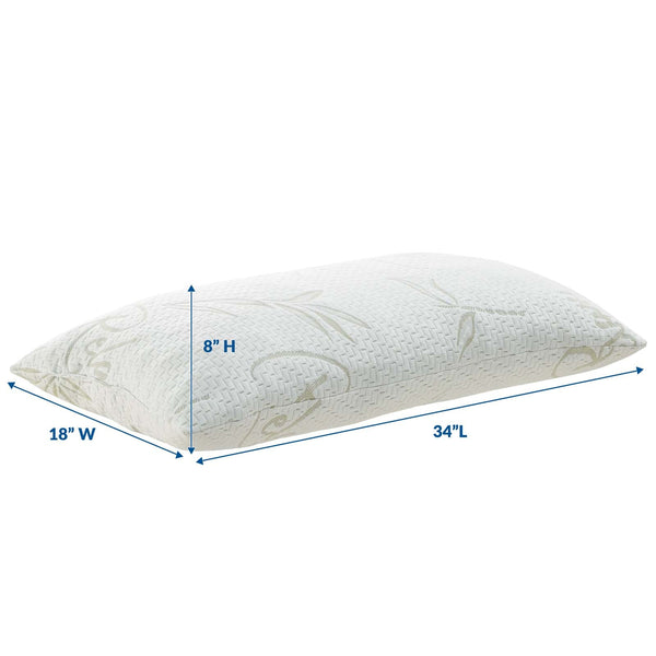 Modway Relax King Size Pillow - White | Pillows | Modishstore-5