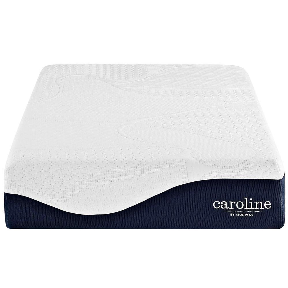 Modway Caroline 10" Twin Memory Foam Mattress - White | Mattresses | Modishstore