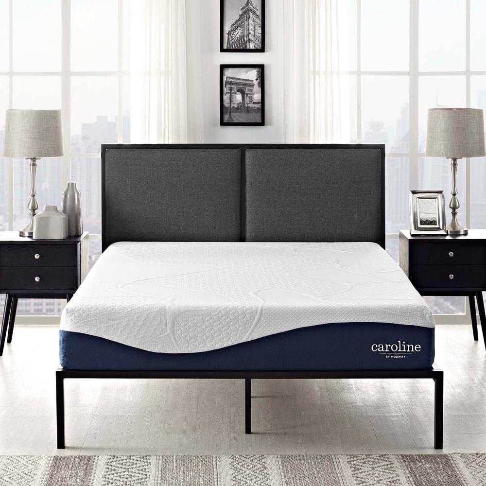 Modway Caroline 10" Queen Memory Foam Mattress - White | Mattresses | Modishstore-7