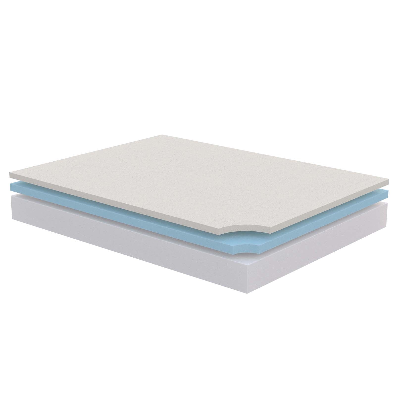 Modway Caroline 10" King Memory Foam Mattress - White | Mattresses | Modishstore