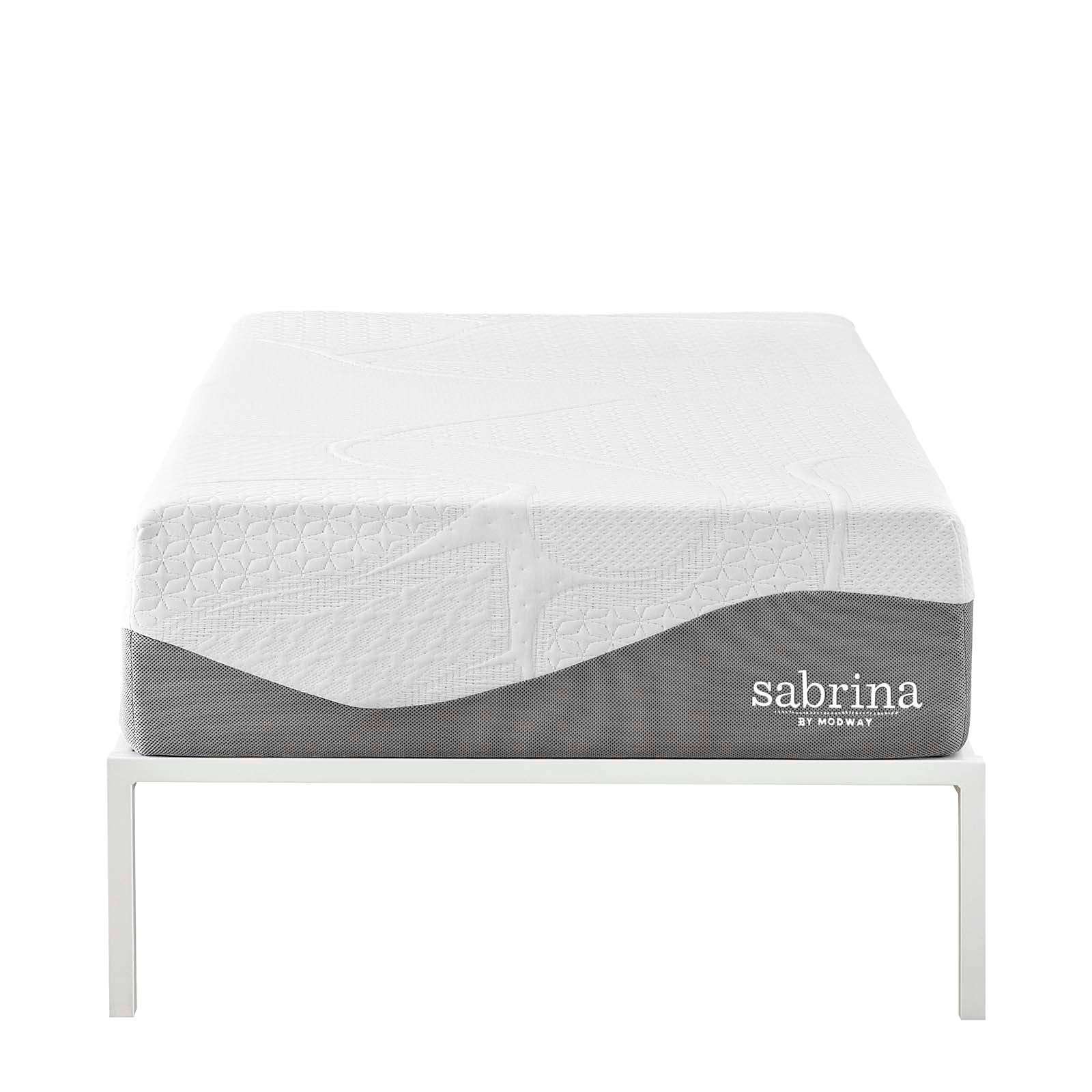 Modway Sabrina 12" Twin Memory Foam Mattress - White | Mattresses | Modishstore-2