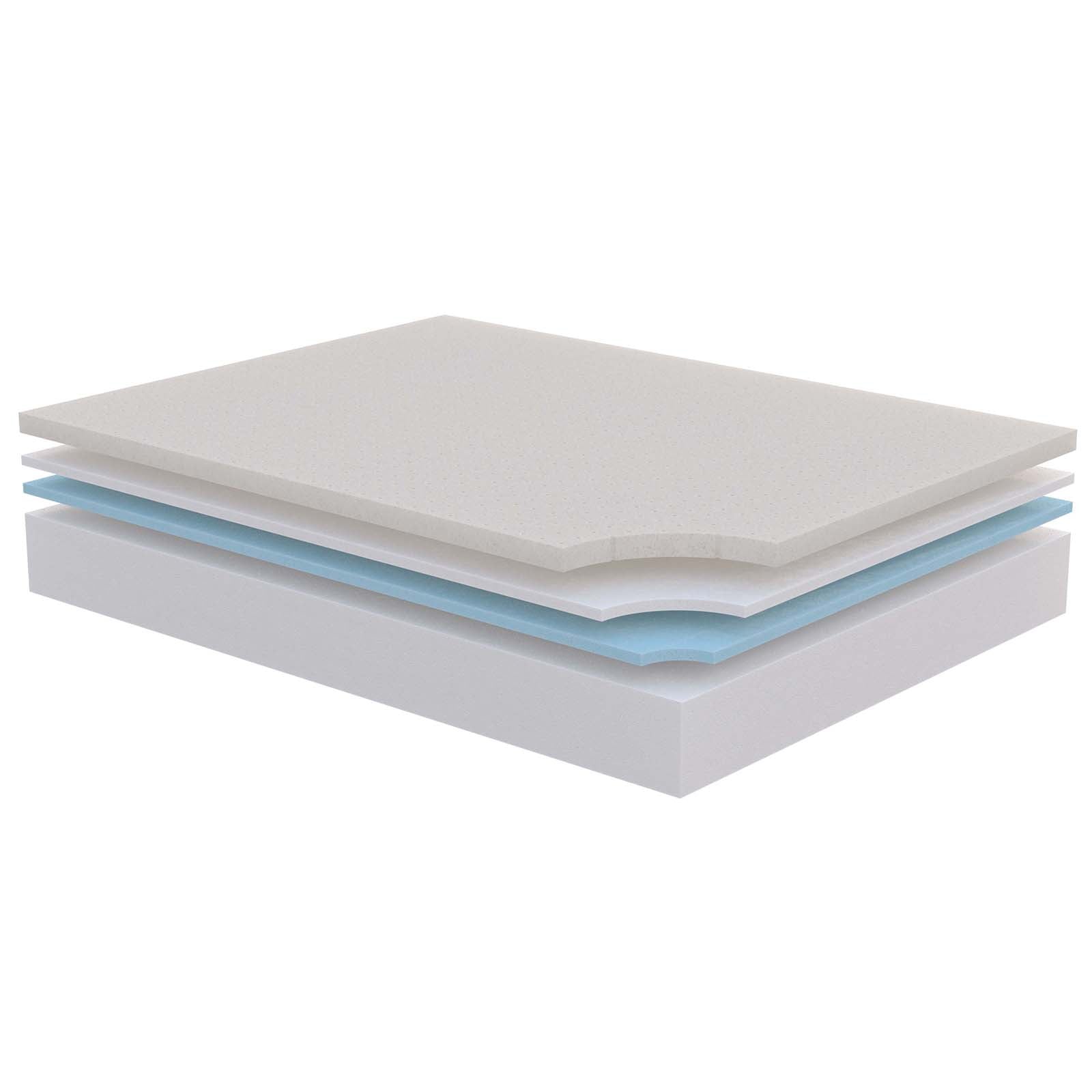 Modway Sabrina 12" Queen Memory Foam Mattress - White | Mattresses | Modishstore