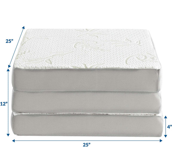 Modway Relax Tri-Fold Mattress - MOD-5780-WHI | Mattresses | Modishstore-2