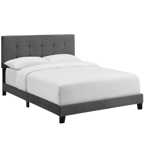 Modway Amira Queen Upholstered Velvet Bed | Beds | Modishstore-2