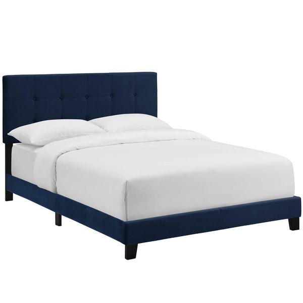Modway Amira Queen Upholstered Velvet Bed | Beds | Modishstore-6