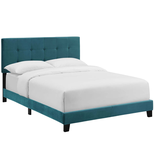 Modway Amira Queen Upholstered Velvet Bed | Beds | Modishstore-10