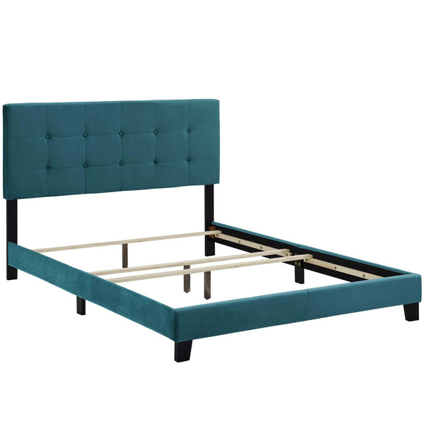 Modway Amira Queen Upholstered Velvet Bed | Beds | Modishstore-11
