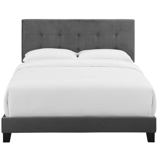 Modway Amira King Upholstered Velvet Bed | Beds | Modishstore-4