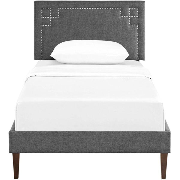Modway Ruthie Twin Fabric Platform Bed | Beds | Modishstore-11