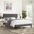 Modway Macie King Fabric Platform Bed | Beds | Modishstore