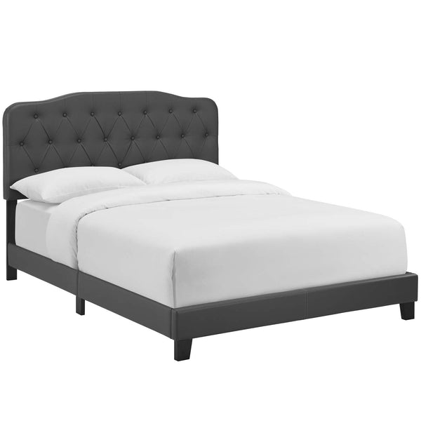 Modway Amelia Queen Faux Leather Bed | Beds | Modishstore-9