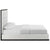 Modway Ashland Queen Faux Leather Platform Bed White | Beds | Modishstore-4