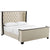 Modway Galia Queen Upholstered Linen Fabric Platform Bed Beige | Beds | Modishstore-2