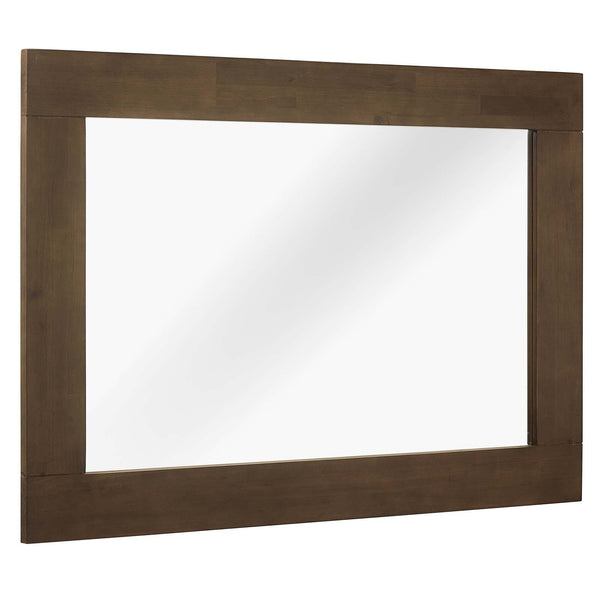 Modway Everly Wood Frame Mirror Walnut | Mirrors | Modishstore-2