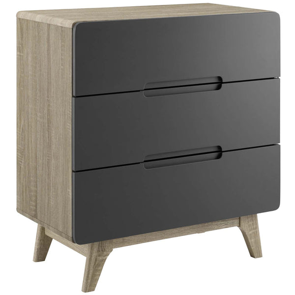 Modway Origin Three-Drawer Chest or Stand Natural Gray | Drawers | Modishstore-3