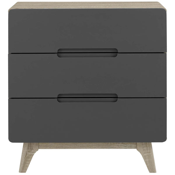 Modway Origin Three-Drawer Chest or Stand Natural Gray | Drawers | Modishstore-5