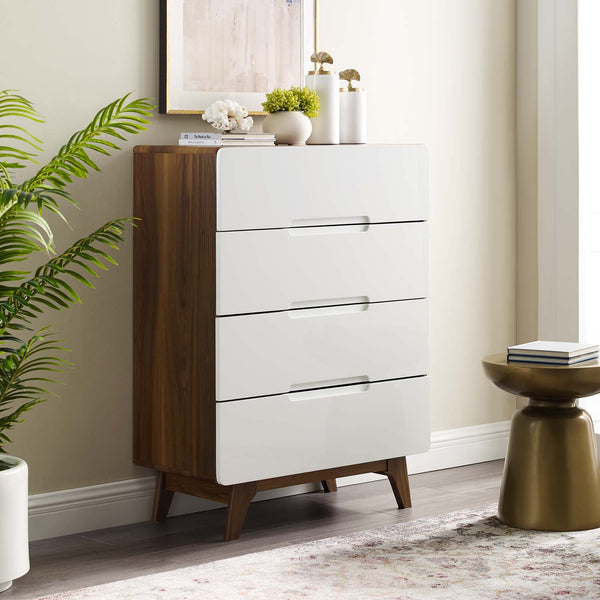 Modway Origin Four-Drawer Chest or Stand Natural Gray | Drawers | Modishstore
