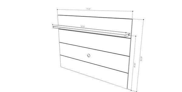 Manhattan Comfort Cabrini Floating Wall TV Panel 1.8 | TV Panels | Modishstore-5