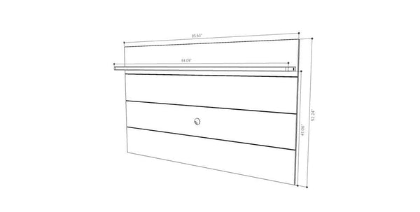 Manhattan Comfort Cabrini Floating Wall TV Panel 2.2 | TV Panels | Modishstore-12