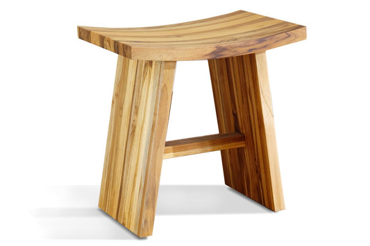 Masaya Zapatera Teak Shower Stool