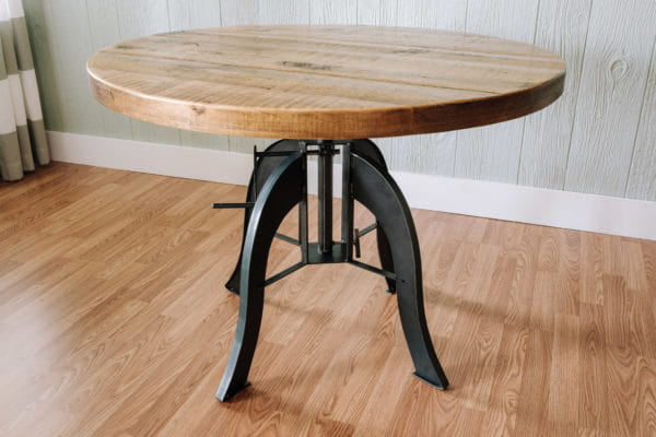 Napa East Industrial Crank Pub Table