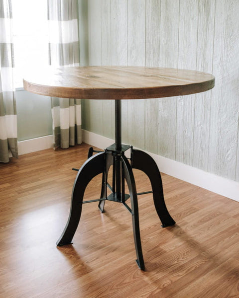 Napa East Industrial Crank Pub Table