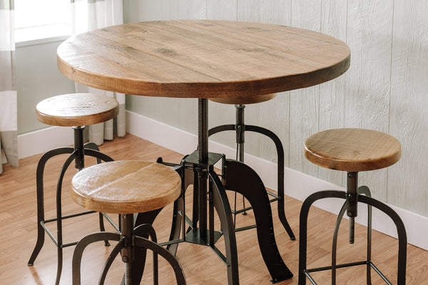 Napa East Industrial Crank Pub Table