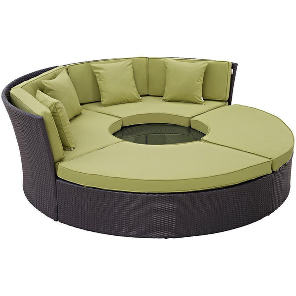 Modway Convene Circular Outdoor Patio Daybed Set | Outdoor Patio Daybed | Modishstore-4