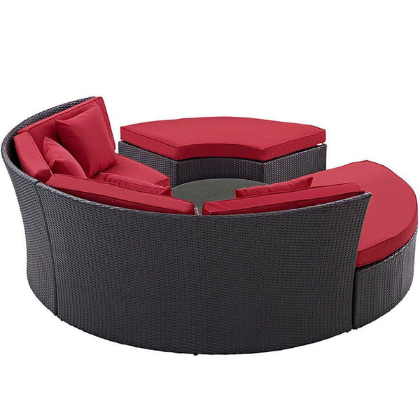 Modway Convene Circular Outdoor Patio Daybed Set | Outdoor Patio Daybed | Modishstore-6
