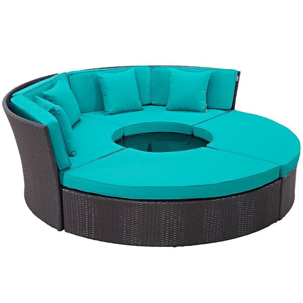 Modway Convene Circular Outdoor Patio Daybed Set | Outdoor Patio Daybed | Modishstore-10