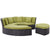 Modway Convene Circular Outdoor Patio Daybed Set | Outdoor Patio Daybed | Modishstore-5