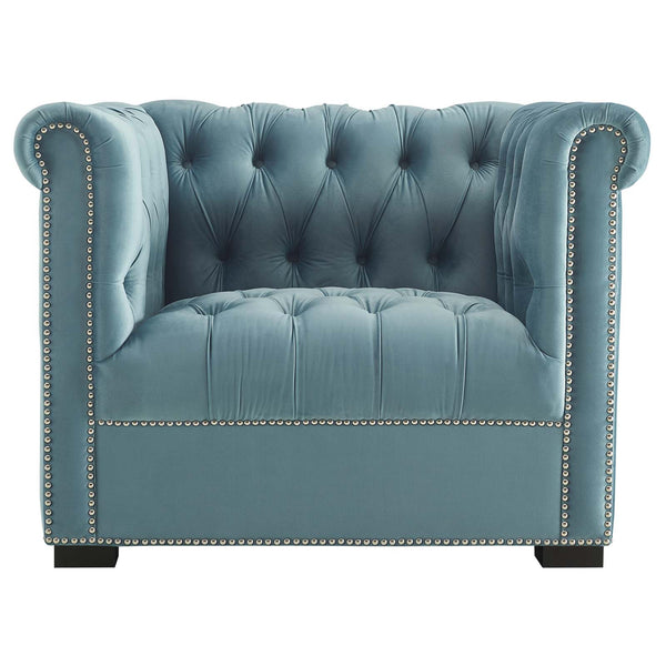 Modway Heritage Upholstered Velvet Armchair | Armchairs | Modishstore-19