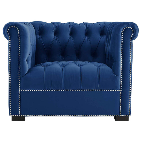 Modway Heritage Upholstered Velvet Armchair | Armchairs | Modishstore-4