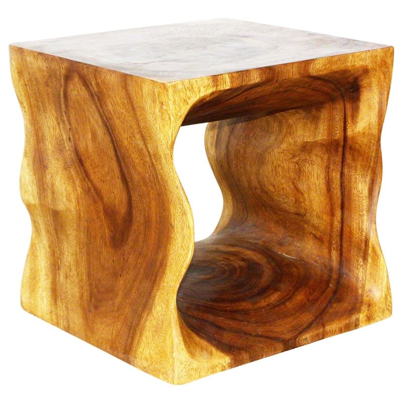 Haussmann Natural Cube 16" H - Oak | End Tables | Modishstore-4