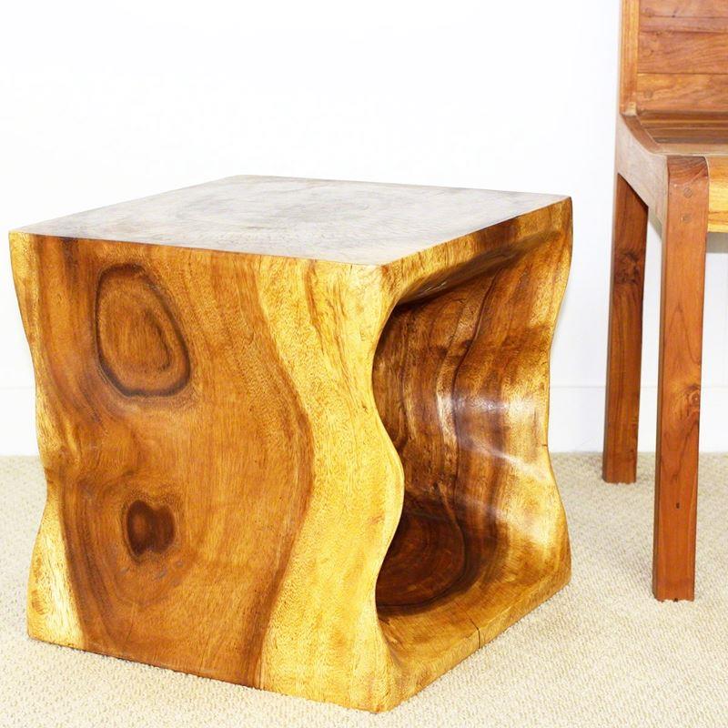 Haussmann Natural Cube 16" H - Oak | End Tables | Modishstore