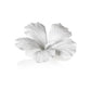 Zodax White Bone China Hibiscus Flower Wall & Table Décor - Set of 3 | Wall Decor | Modishstore-2
