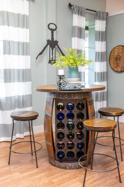 Napa East Metal and Wood Factory Stools