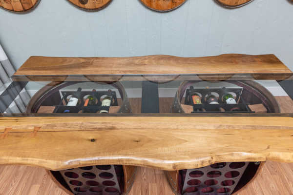 Napa East Live Edge Barrel Bar