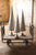 Kalalou Set Of 3 Giant Galvanized Topiaries With Brass Detail-2