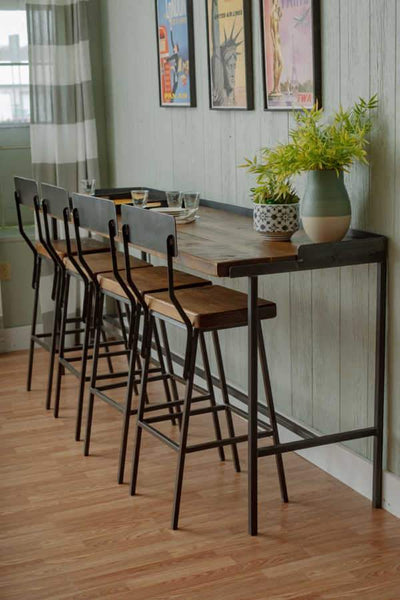 Napa East Farm House Industrial Console Table - Bar-4