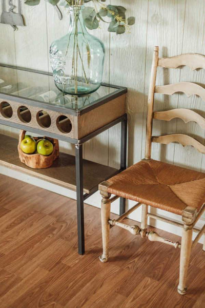Napa East French Glass Top Console Table | Modishstore | Console Tables | 1057  -4
