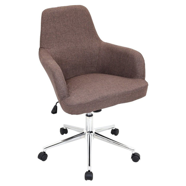 LumiSource Degree Office Chair Brown | Modishstore | Office Chairs