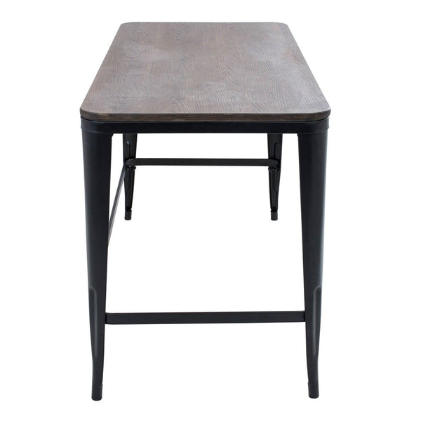 LumiSource Pia Wood Top Desk-4
