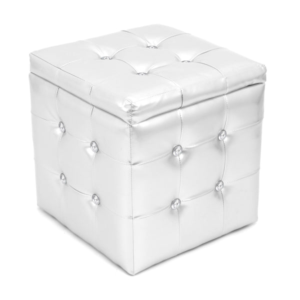 LumiSource Pouf Ottoman Square | Modishstore | Ottomans