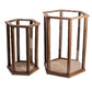 Set of Two Wood and Glass Terrariums